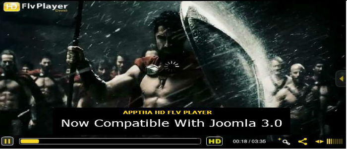 Joomla 3.0 HD FLV Player