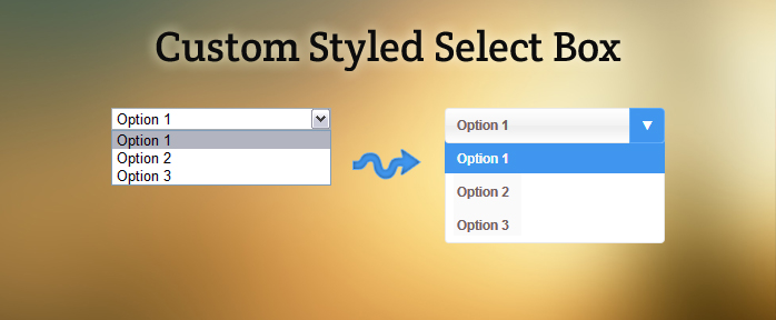 How to create custom select box