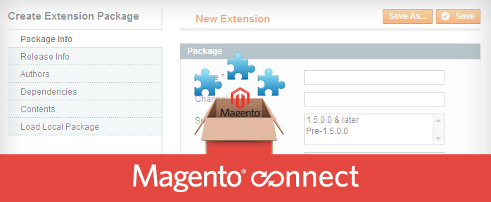 Create Magento Extension package file