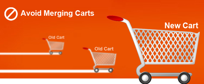 avoid old merging carts