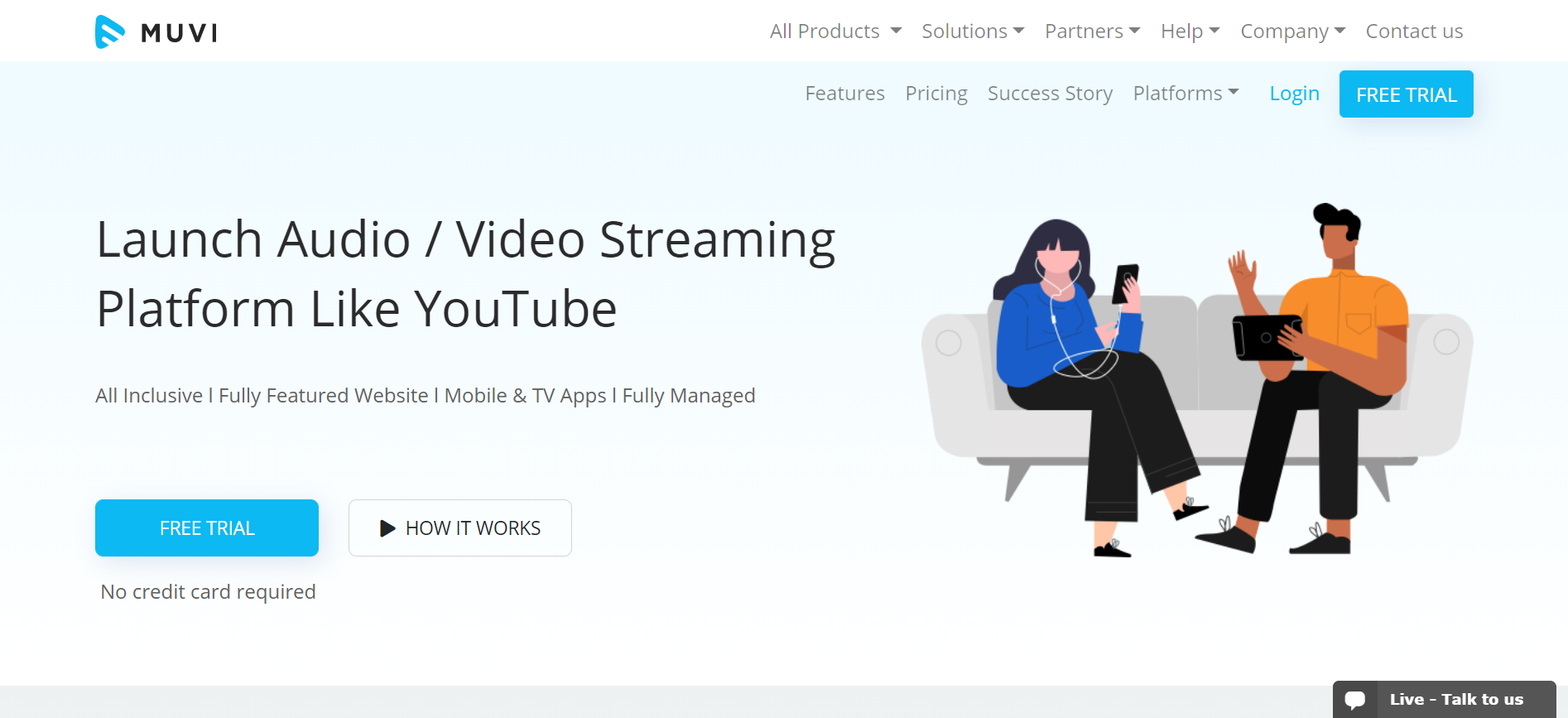 Muvi video streaming solution