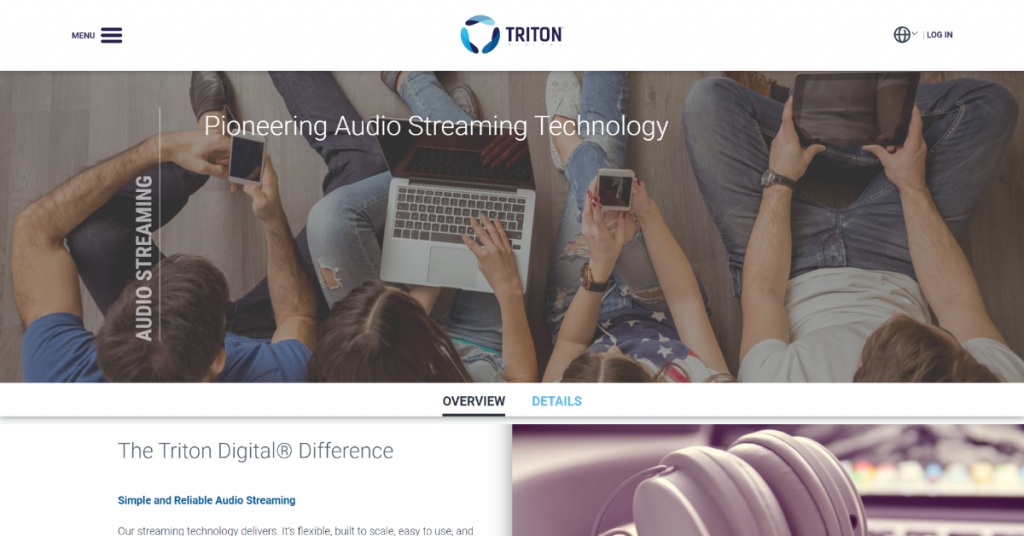 create audio streaming website