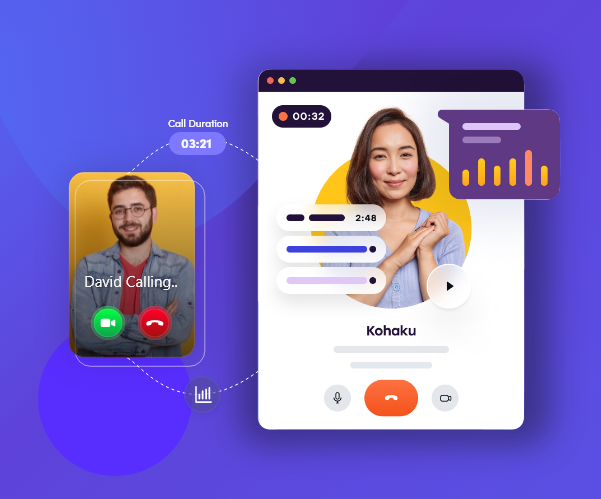 live video chat app dashboard