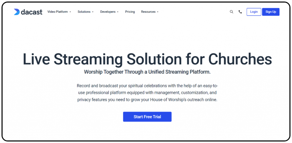 church live streaming services
