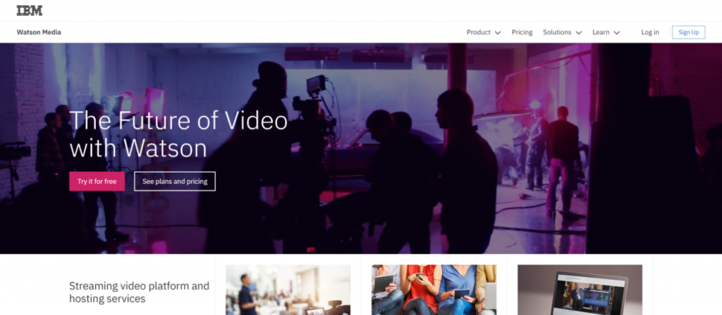 vimeo ott competitor is IBM video cloud