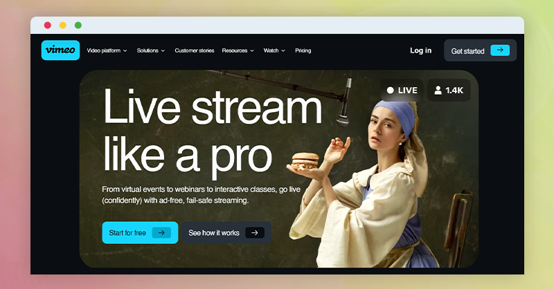 Vimeo - Live Streaming Software for Enterprises
